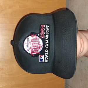 Vtg 1991 World Series Champions MLB Minnesota Twins Snapback Hat